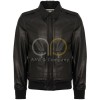 Black Leather Flight  Jacket